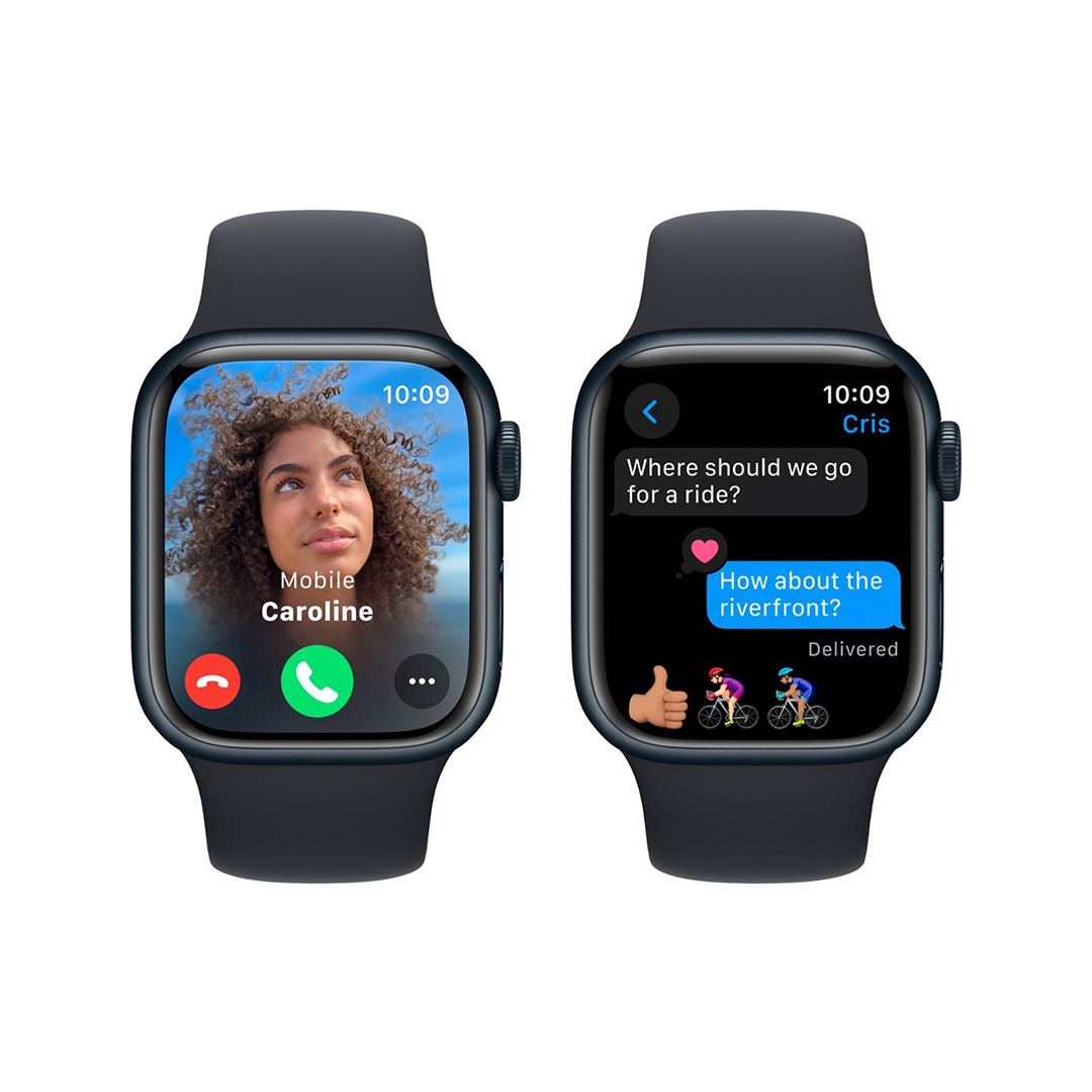 Apple Watch Series 9 (GPS) 41mm Midnight Aluminum Case with Midnight Sport Band Apple Watch Series 9 (GPS) 41mm Midnight Aluminum Case with Midnight Sport Band